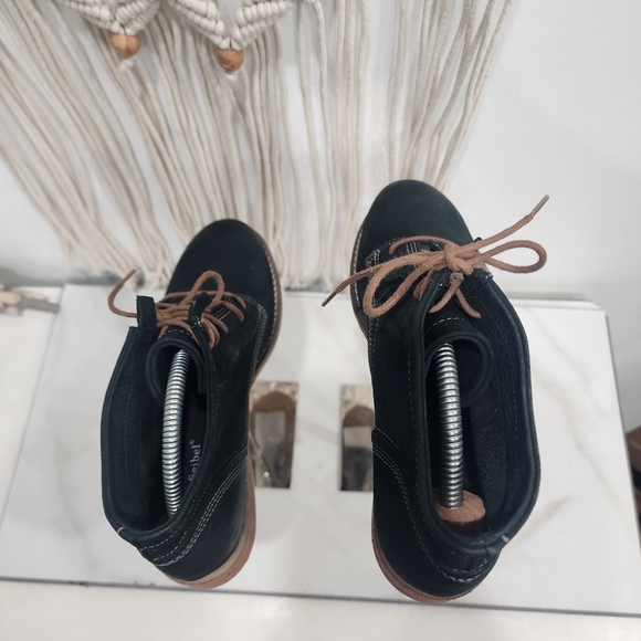 [ Joseph Siebel] suede black bootie size EU 37 Women's  Chelsea ankle boot - Picture 10 of 16